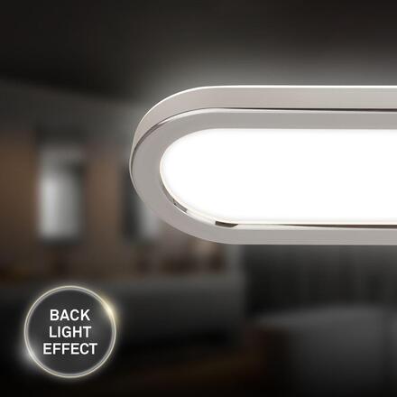 BRILONER Pil svítidlo k zrcadlu - 10W, 1200lm, LED, přímé a nepřímé osvětlení, 35cm, neutrální bílá, chrom 2193018