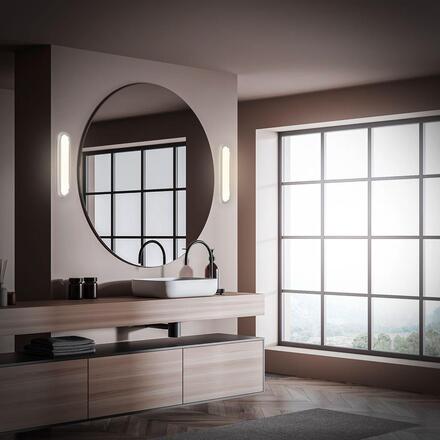 BRILONER Pil svítidlo k zrcadlu - 10W, 1200lm, LED, přímé a nepřímé osvětlení, 35cm, neutrální bílá, chrom 2193018