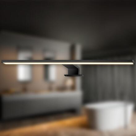 BRILONER Dun svítidlo k zrcadlu - 10W, 1000lm, LED, 2 způsoby montáže, 50 cm, teplá bílá, černá 2194015