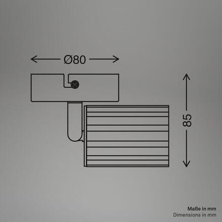 BRILONER Skaft nástěnné svítidlo - GU10 patice, max. 9W, nastavitelné, kávová 2324014