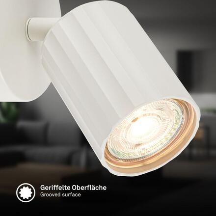 BRILONER Skaft nástěnné svítidlo - GU10 patice, max. 9W, nastavitelné, bílá 2324016