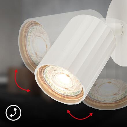 BRILONER Skaft nástěnné svítidlo - GU10 patice, max. 9W, nastavitelné, bílá 2324016