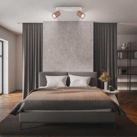 BRILONER Skaft stropní bodové svítidlo - GU10 patice, max. 9W, nastavitelné, kávová, 2-ramenné 2324024