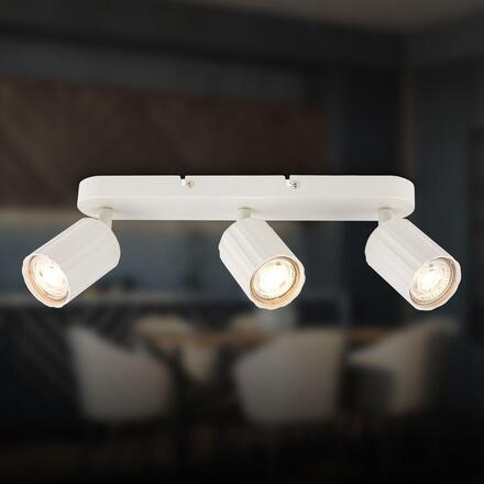 BRILONER Skaft stropní bodové svítidlo - GU10 patice, max. 9W, nastavitelné, starobílá, 3-ramenné 2324036