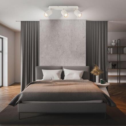 BRILONER Skaft stropní bodové svítidlo - GU10 patice, max. 9W, nastavitelné, starobílá, 3-ramenné 2324036