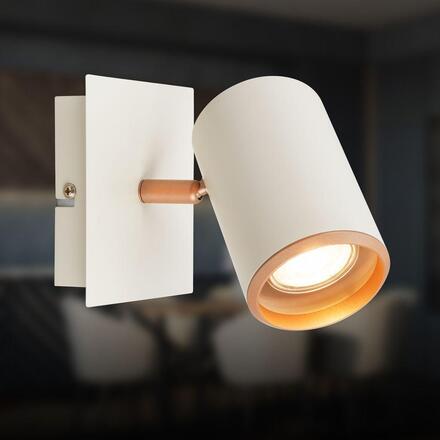 BRILONER Era nástěnné svítidlo - GU10 patice, max. 10W, nastavitelné, světlešedá / kávová 2358014