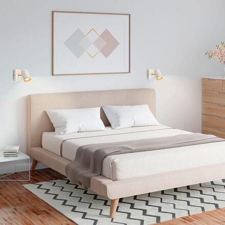 BRILONER Era nástěnné svítidlo - GU10 patice, max. 10W, nastavitelné, světlešedá / kávová 2358014