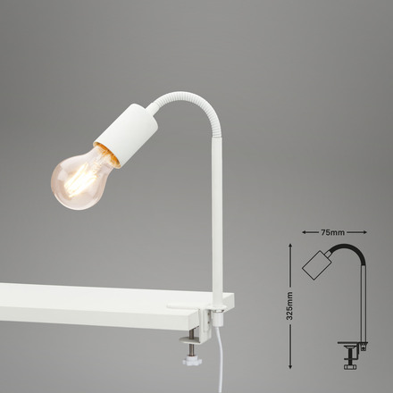 BRILONER Svítidlo se svorkou pr. 1x E27 10W bílé BRI 2600-016