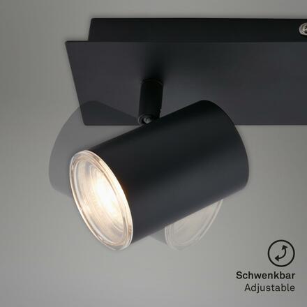 BRILONER bodové svítidlo 29 cm 2xGU10 max. 5W černá IP44 BRI 2731-025