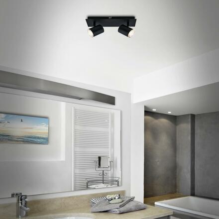 BRILONER bodové svítidlo 29 cm 2xGU10 max. 5W černá IP44 BRI 2731-025