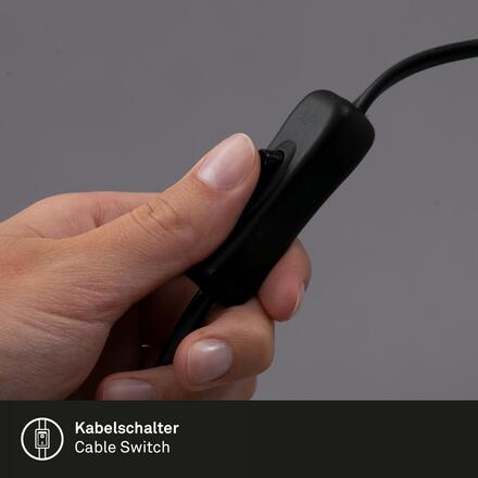 BRILONER Klem lampička na stůl, nastavitelná, s klipsem, černá 2766015