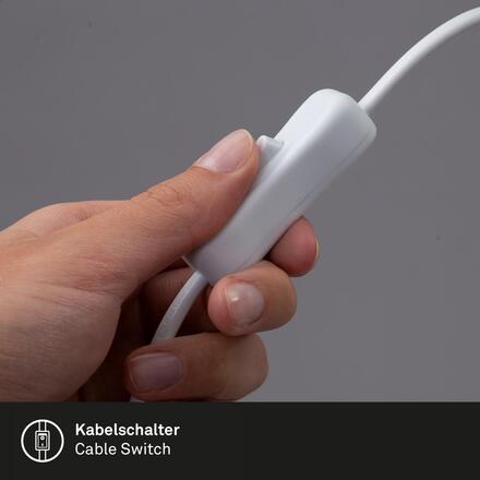 BRILONER Klem lampička na stůl, nastavitelná, s klipsem, bílé 2766016