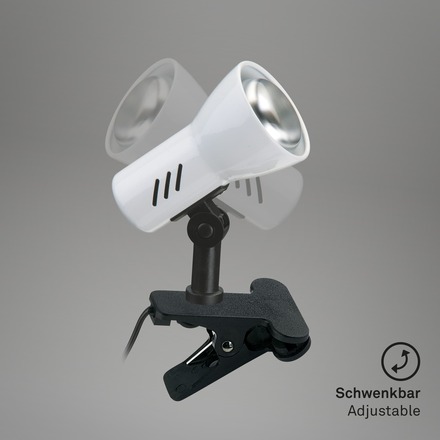 BRILONER Svítidlo se svorkou 11,5 cm 1x E14 40W bílé BRI 2794-016P
