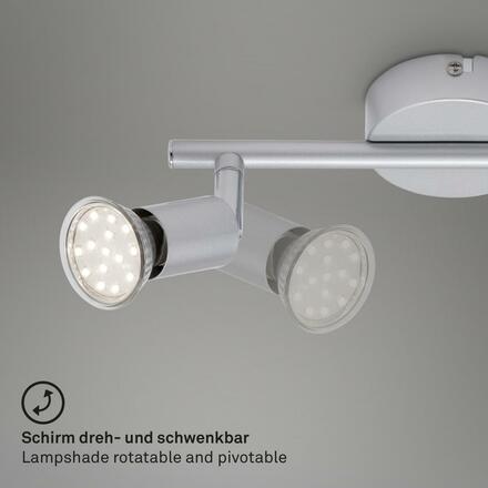 BRILONER Bodové svítidlo 25,5x8 cm 2xGU10 4,8W 520lm titan BRI 2906-024