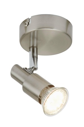 BRILONER Bodové svítidlo pr. 8 cm 1xGU10 3W 280lm matný nikl BRI 2907-012