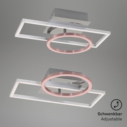 BRILONER LED rám 38 cm 19W 1800lm chrom BRI 3108-018