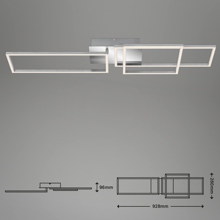 BRILONER LED rám 92,8 cm 44W 3300lm chrom BRI 3136-018