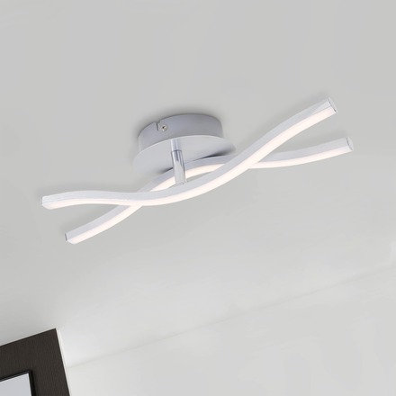 BRILONER LED nástěnné a stropní svítidlo, 37 cm, 12 W, hliník BRI 3194-029