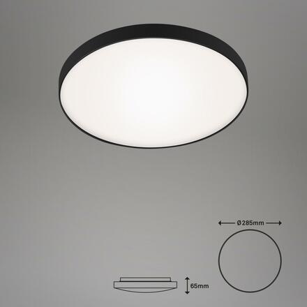 BRILONER LED stropní svítidlo, pr. 28,5 cm, 13 W, černá-bílá BRI 3351-015