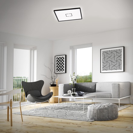 BRILONER Slim svítidlo LED panel, 42 cm, 3000 lm, 22 W, černá BRI 3393-015