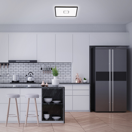 BRILONER Slim svítidlo LED panel, 42 cm, 3000 lm, 22 W, černá BRI 3393-015