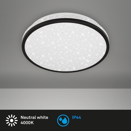 BRILONER LED stropní svítidlo hvězdné nebe, pr. 28 cm, 12 W, černá BRI 3403-015