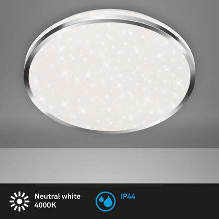 BRILONER LED stropní svítidlo hvězdné nebe, pr. 33 cm, 18 W, chrom BRI 3403-118