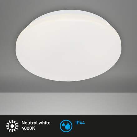 BRILONER LED stropní svítidlo, pr. 28,8 cm, 12 W, bílé BRI 3404-116