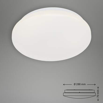 BRILONER LED stropní svítidlo, pr. 28,8 cm, 12 W, bílé BRI 3404-116