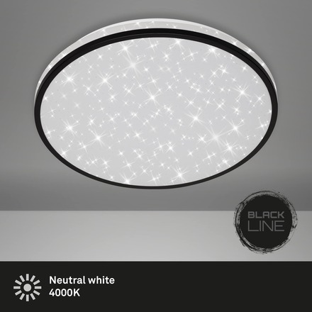 BRILONER LED stropní svítidlo hvězdné nebe, pr. 38 cm, 24 W, černá BRI 3456-215