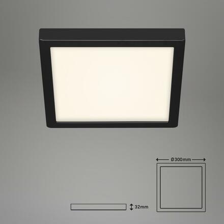 BRILONER LED stropní svítidlo, 30 cm, 21 W, černá BRI 3467-415