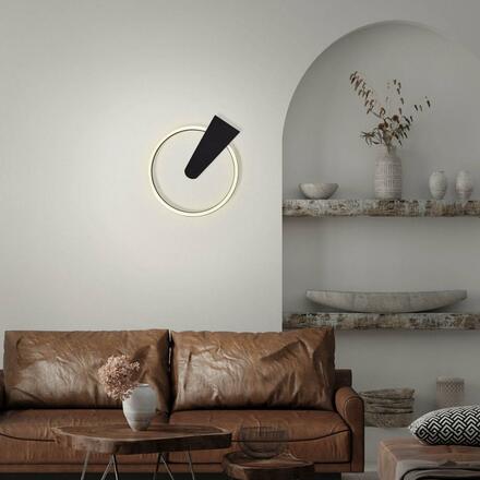 BRILONER LED stropní svítidlo, 34 cm, 12 W, 1400 lm, černá BRI 3542-015