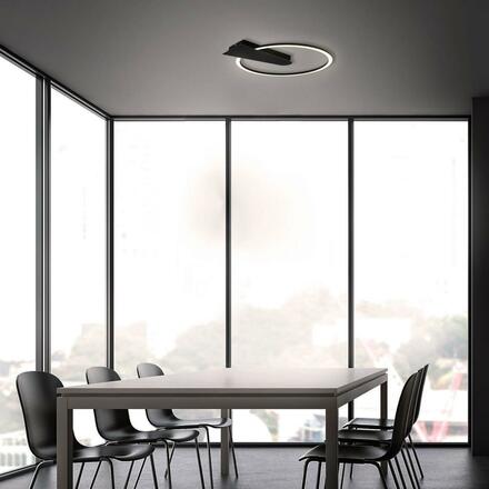 BRILONER LED stropní svítidlo, 34 cm, 12 W, 1400 lm, černá BRI 3542-015