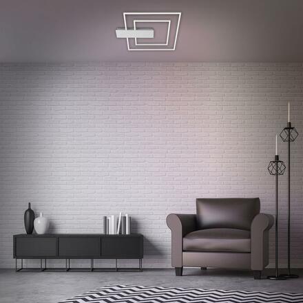BRILONER LED stropní svítidlo, 57 cm, 25 W, hliník-chrom BRI 3545-018