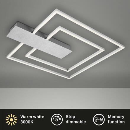 BRILONER LED stropní svítidlo, 57 cm, 25 W, hliník-chrom BRI 3545-018