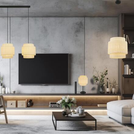 BRILONER Papper stropní svítidlo, stínidlo z přírodních vláken, E27 patice, přírodní 3851014