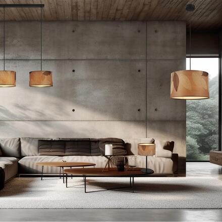 BRILONER Mata stropní svítidlo, dekor s lístky, E27 patice, kávová barva 3853014