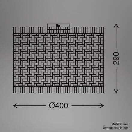 BRILONER Stropní svítidlo Borra 40x29 cm – stínidlo ze slámy, E27, max. 10W, on/off, béžová / černá 3854014