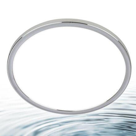 BRILONER Pulap stropní svítidlo pr.29,3 cm - 18W, 2400lm, LED, přímé a nepřímé osvětlení, IP54, neutrální bílá, chrom 3872018