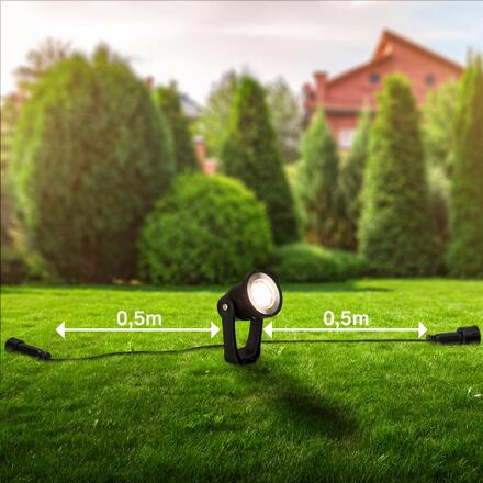 BRILONER CONNECT TO SHINE prodlužovací sada Lilis sada 3ks LED zahradních bodových svítidel, IP65 3919035