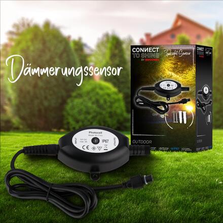 BRILONER CONNECT TO SHINE soumrakový senzor se spojkou, IP67 3921015