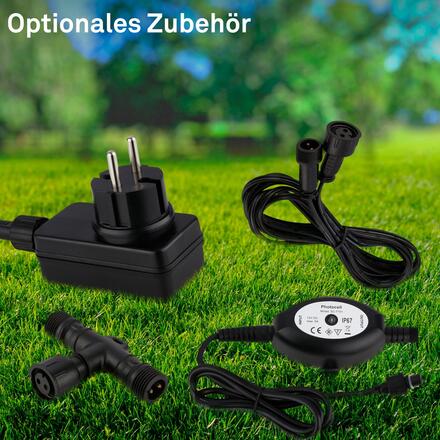 BRILONER CONNECT TO SHINE startovací sada Teak 3ks LED zapuštěných svítidel do země, IP65 3922034