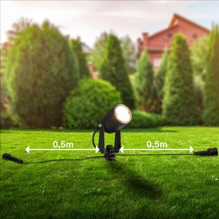 BRILONER CONNECT TO SHINE prodlužovací sada Iris sada 3ks LED zahradních bodových svítidel, IP65 3928035