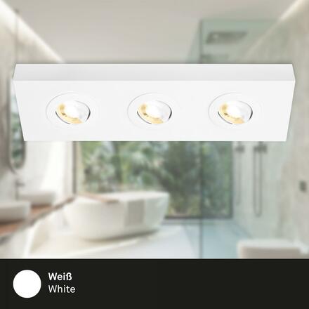 BRILONER CTS LED stropní svítidlo, 38,5 cm, 4W, 460lm, bílé BRI 3996036