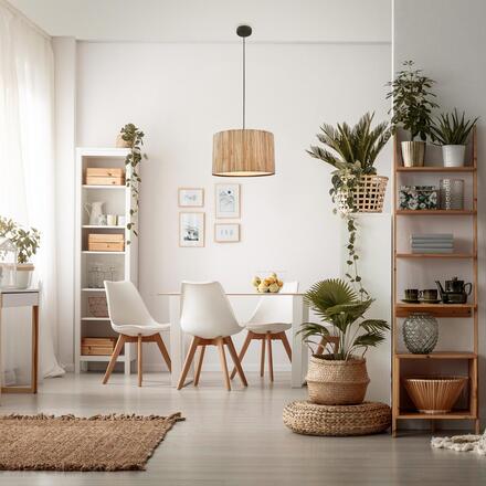 BRILONER Slama závěsné svítidlo, stínidlo z mořské trávy, E27 patice, přírodní 4855014