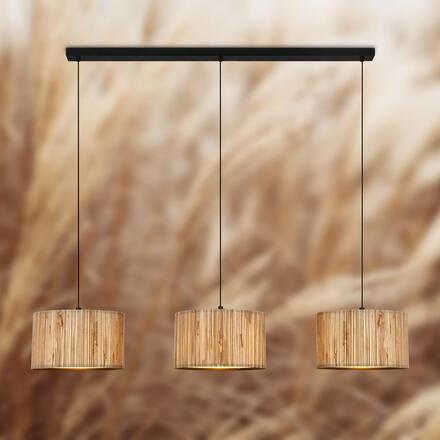 BRILONER Slama závěsné svítidlo, stínidlo z mořské trávy, 3xE27 patice, přírodní 4855034