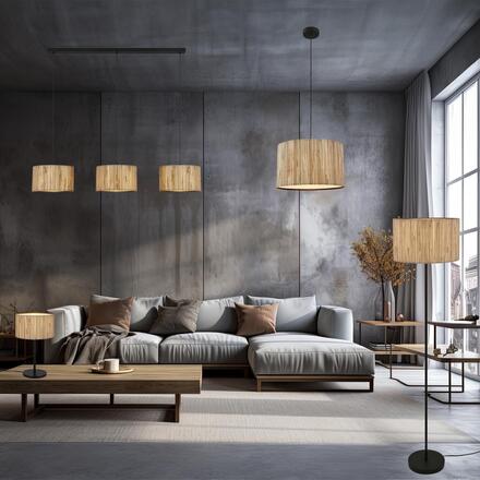 BRILONER Slama závěsné svítidlo, stínidlo z mořské trávy, 3xE27 patice, přírodní 4855034