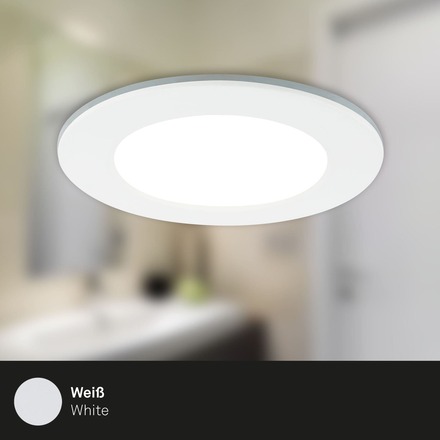 BRILONER CCT LED vestavná svítidla sada, pr.9,2 cm, 3x LED, 4,8 W, 450 lm, bílé IP44 BRI 7034-036
