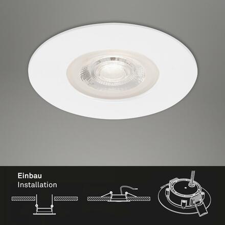 BRILONER 3ks sada LED vestavné svítidlo, pr. 9 cm, 5 W, bílé BRI 7047-036