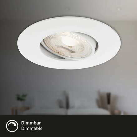 BRILONER 3ks sada LED vestavné svítidlo, pr. 9 cm, 4,9 W, bílé BRI 7048-036